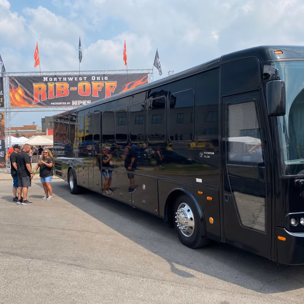 Rent a Bus to Northwest Ohio Rib-Off