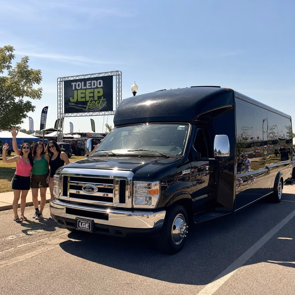 Rent a Bus to Toledo Jeep Fest