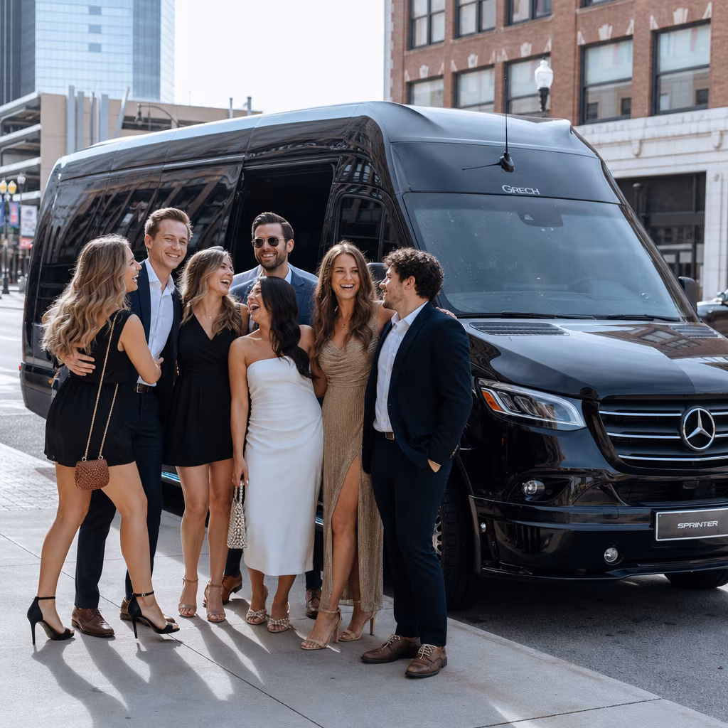 Bachelor and bachelorette party bus