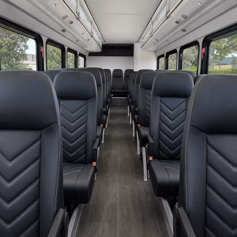 15-35 Passenger Minibus Inside