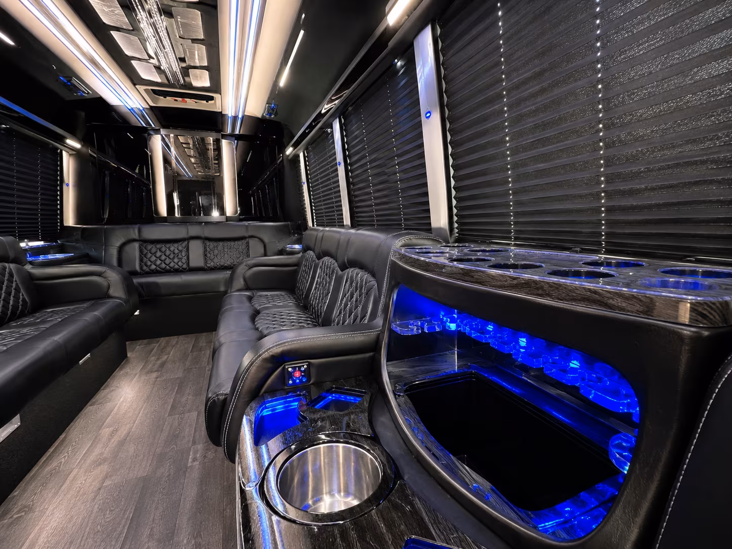 Toledo Birthday, Sweet 16, & Quinceañera Transportation party bus exterior