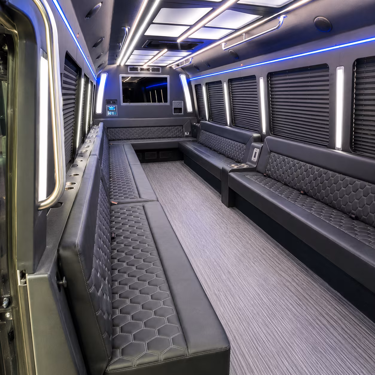 Toledo Birthday, Sweet 16, & Quinceañera Transportation party bus exterior