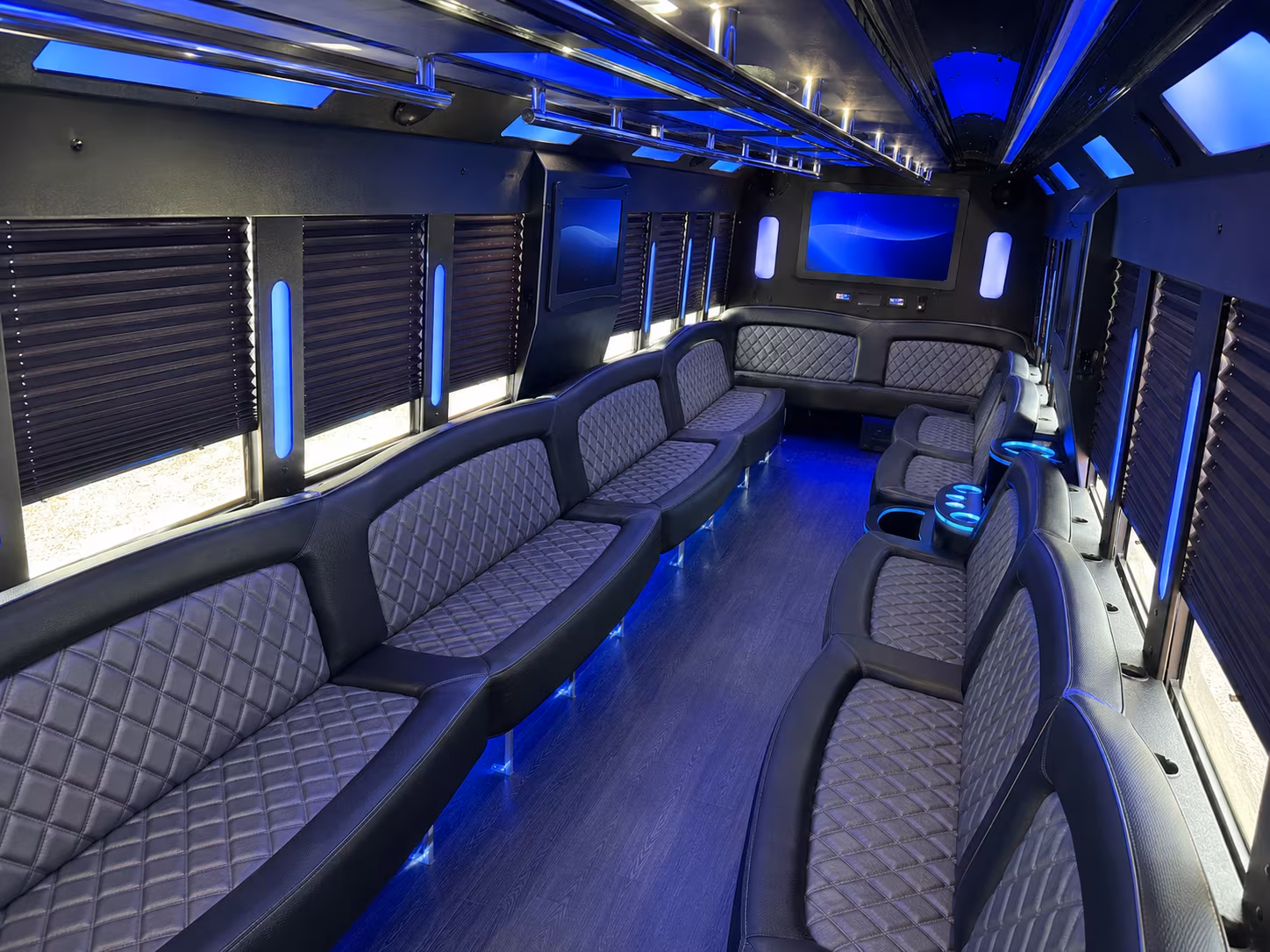 Toledo Private Event Transportation party bus exterior