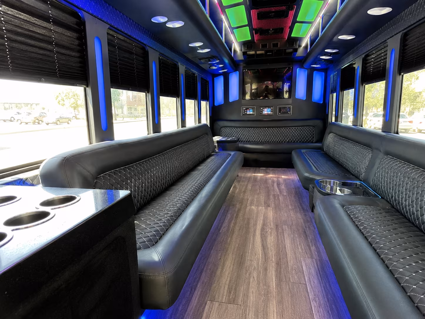 Toledo Private Event Transportation party bus exterior