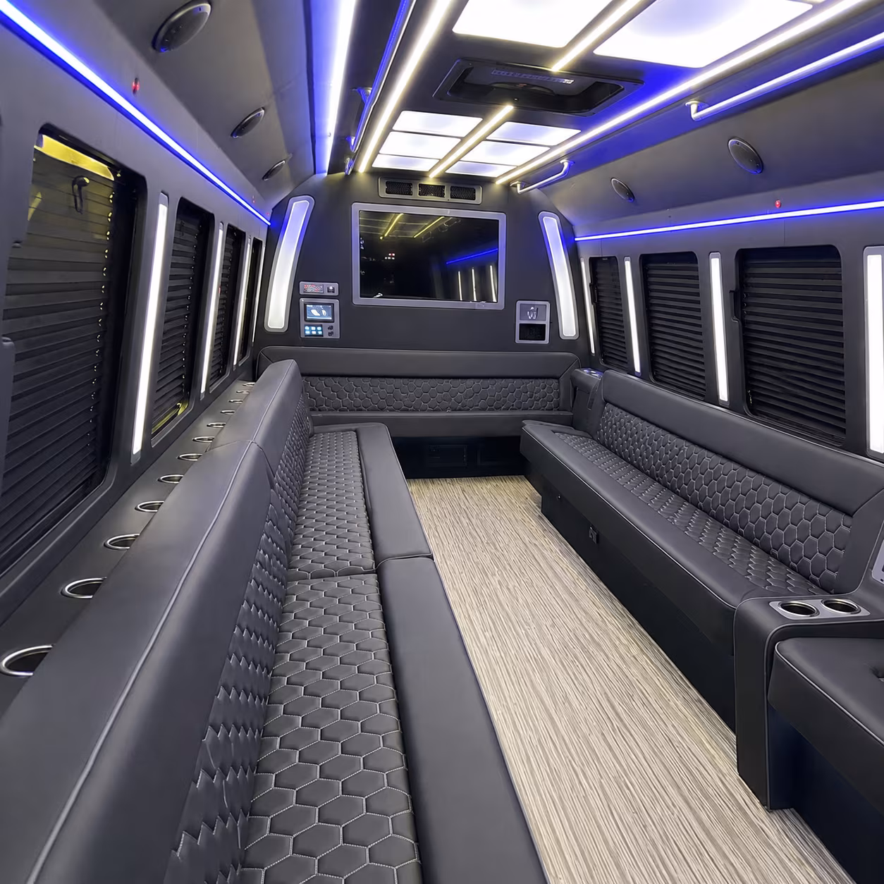 Toledo Private Event Transportation onboard seating