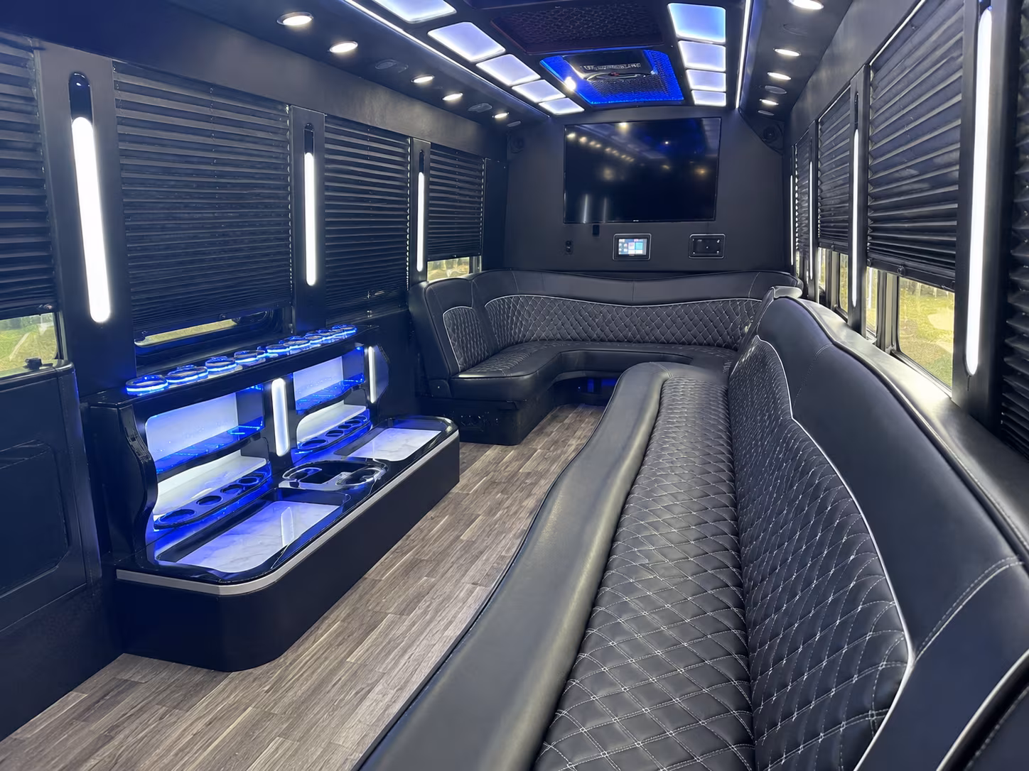 Toledo Private Event Transportation party bus exterior