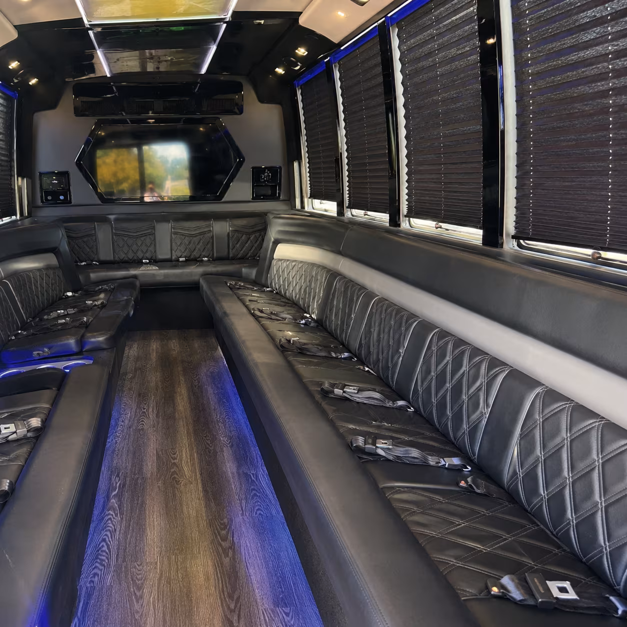 Toledo Sporting Event Transportation party bus exterior
