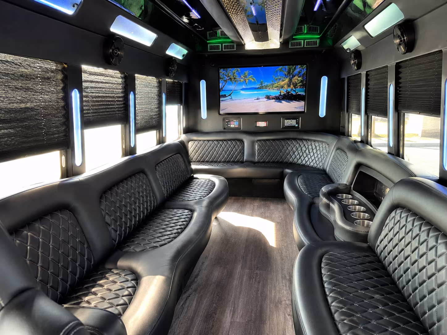 Toledo Sporting Event Transportation onboard seating