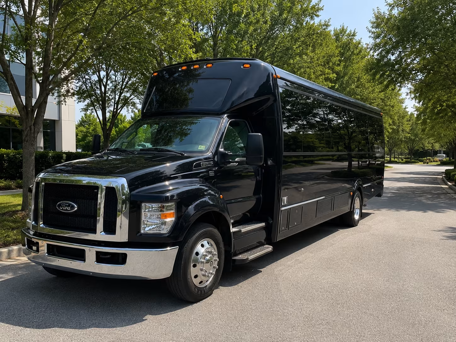 Toledo Wedding Transportation party bus exterior